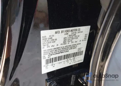 2023 Ford Mustang Mach-E Premium from USA, damaged, VIN 3FMTK3R49PMA72364